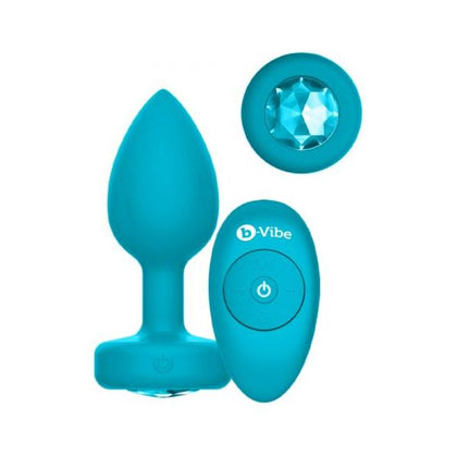 b-Vibe Vibrating Jewels - Remote Control - Rechargeable - Aquamarine (S-M): The Ultimate Pleasure Experience for All Genders