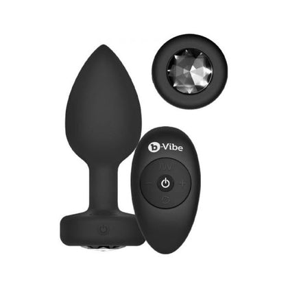b-Vibe Vibrating Jewels - Remote Control - Rechargeable - Black Diamond (M-L)