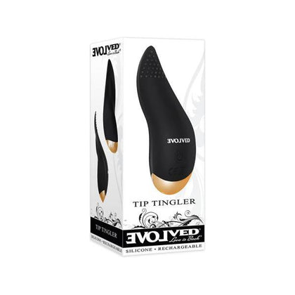 Evolved Tip Tingler Silicone Rechargeable Tongue Vibrator - Model X3, Unisex, Clitoral and G-Spot Stimulation, Deep Purple - Adult Naughty Store