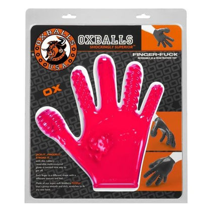 Oxballs Finger Fuck Glove Hot Pink - The Ultimate Hand Exploration Tool for Unparalleled Pleasure (Model: FF-001) - Adult Naughty Store