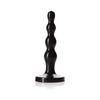 Tantus Ripple Large - Black: Ultimate Pleasure Dual-Action Anal Beads and Dildo for Intense Sensations - Model TR-5001 - Unisex - Unleash Ecstasy in Every Thrust! - Adult Naughty Store