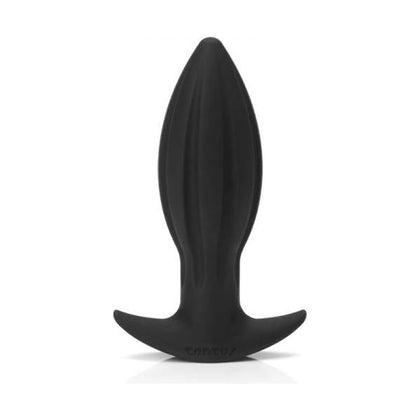 Tantus Juice - Black: Premium Silicone Textured Anal Plug for Extended Wear (Model: JU1001), Unisex Pleasure, Black Color - Adult Naughty Store