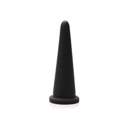 Tantus Cone Small Silicone Butt Plug - Model TC-01 - Unisex Anal Pleasure - Black