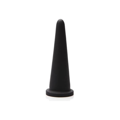 Tantus Cone Small Silicone Butt Plug - Model TC-01 - Unisex Anal Pleasure - Black - Adult Naughty Store