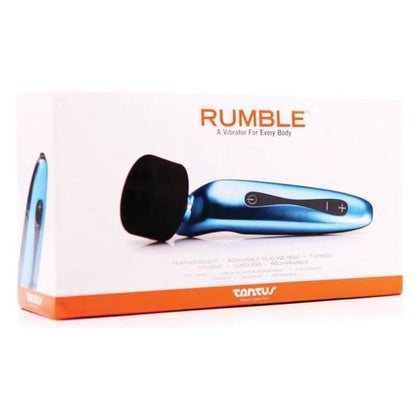 Tantus Rumble Wand - Featherweight Personal Massager - Model X1 - Unisex - Full Body Pleasure - Midnight Black