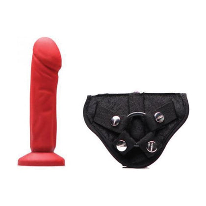 Tantus Vamp Kit - Strap-On Dildo for Full Feeling, G-Spot and Prostate Pleasure - Red