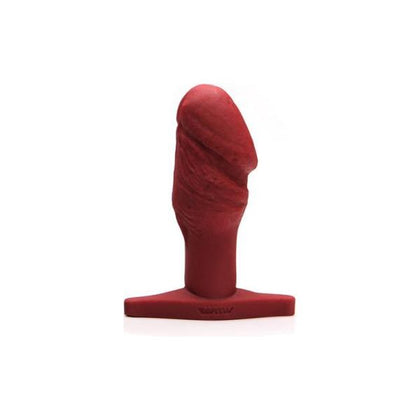 Tantus Cock Plug - Model X: The Ultimate True Blood Red Silicone Anal Plug for Intense Pleasure