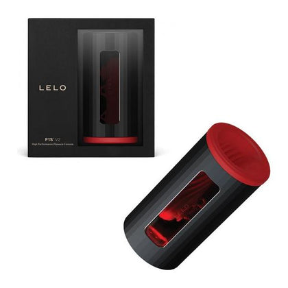 LELO F1S V2 Masturbator - The Ultimate Pleasure Toy for Men - Model F1S V2 - Black-Red - Intense Stimulation and Satisfaction