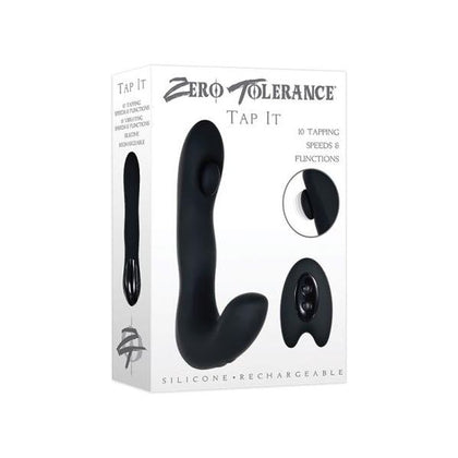 ZT Tap It Prostate Massager - The Ultimate Male Pleasure Device for Powerful P-Spot Stimulation and Orgasms - Model ZT-PM100 - Designed for Men - Targeted Prostate Massage - Sleek Black