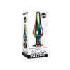 Evolved Rainbow Metal Plug Small - A Sensational Anal Pleasure Accessory for All Genders in Sparkling Rainbow - Adult Naughty Store