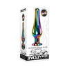 Evolved Rainbow Metal Plug Medium - Versatile Anal Pleasure for All Genders in Stunning Rainbow Colors - Adult Naughty Store