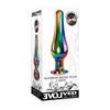 Evolved Rainbow Metal Plug Large - Premium Anal Pleasure for All Genders - Model XYZ123 - Rainbow-Colored Delight - Adult Naughty Store