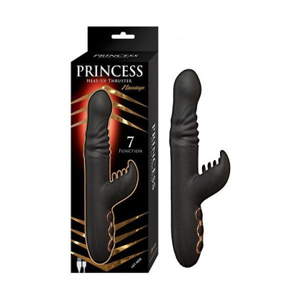 Regal Pleasure Princess Heat-up Thruster - Black: A Luxurious Dual-Motor Silicone Thrusting Sex Toy for Sensational Pleasure