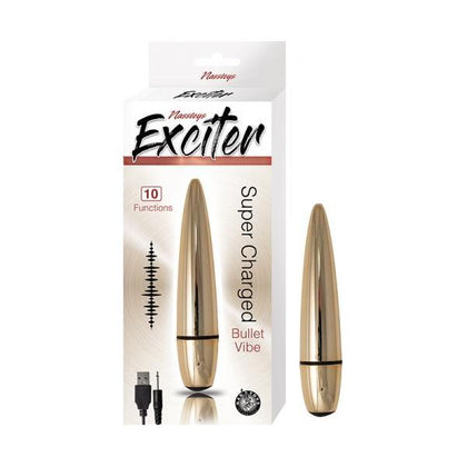 Exciter Bullet Vibe - Gold: The Ultimate Pleasure Companion for Intense Sensations! - Adult Naughty Store