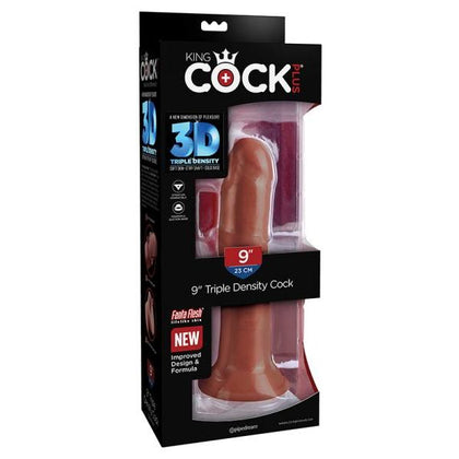 King Cock Plus 8 In. Triple Density Realistic Brown Dildo for Lifelike Pleasure - Adult Naughty Store