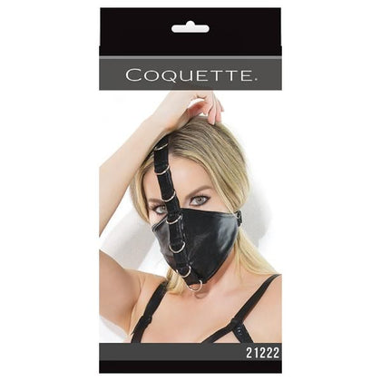 Fetish Mask Black Os - Elegant Intimates Lined Wet Look Mask with Adjustable Straps for Sensual Pleasure - Model FMB-OS - Adult Naughty Store