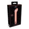 Royal Gems - Jewel ABS Rechargeable Bullet Vibrator - Model RG-001 - Unisex - Internal and External Pleasure - Rose Gold - Adult Naughty Store