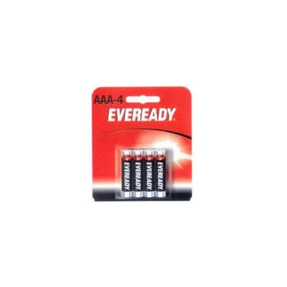 Eveready Classic AAA 4pk: Pack of 4 Super Heavy Duty Carbon Zinc AAA Batteries