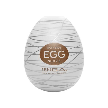 Tenga Silky 2 Egg Masturbator - Male Pleasure Toy - Model TSE-2 - Silky Smooth Texture - Discreet and Sensual - Black
