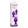 Gossip Swirlies Anal Plug Trio Set - Silicone Violet - Model GSAPT-001 - Unisex - Pleasure for Anal Stimulation - Adult Naughty Store