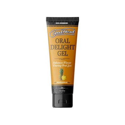 Doc Johnson GoodHead Oral Delight Gel Pineapple Flavored Bulk 4 Oz. - Enhance Your Oral Pleasure Experience