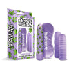 Stoner Vibes Bonga Bunga 4-Piece Stash Kit - Multi-Speed Classic Vibrator, Model X1, Unisex, Full-Body Pleasure, Purple - Adult Naughty Store