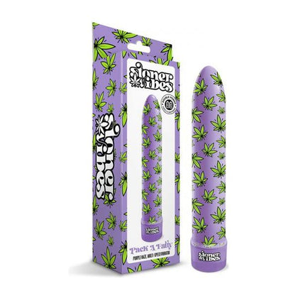 Introducing the SensaVibe Fatty Purple Haze Vibrating Wand - Model C2: The Ultimate Pleasure Pack for Stoners!