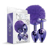 Introducing the NIXIE Metal Butt Plug Set: Luxurious Pleasure for All Genders, Exquisite Metallic Purple Delight!