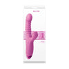 Luxe Nova Thrusting and Throbbing Dual Stimulator - Model LNT-2001 - For Women - Intense G-Spot and Clitoral Pleasure - Pink - Adult Naughty Store