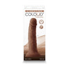 Colours Pleasures 7 In. Vibrating Dong - The Ultimate Rechargeable Silicone Dildo for Mind-Blowing Pleasure in Brown - Adult Naughty Store