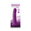 Colours Pleasures Rechargeable 7-Inch Vibrating Dong - Model CP-7VDP - Unisex Pleasure - Purple - Adult Naughty Store