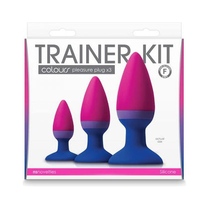 Colours Trainer Kit - Multicolor Silicone Anal Trainer Set for Both Solo and Partner Play - Adult Naughty Store