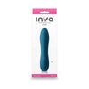 Inya Ruse Teal Silicone Rechargeable Vibrator - Model X1: A Discreet and Travel-Friendly Pleasure Companion for All Genders - Adult Naughty Store