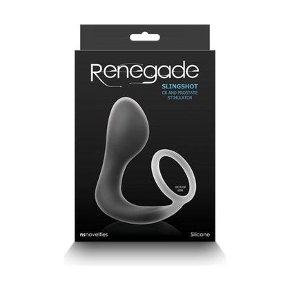 Renegade Slingshot Black: The Ultimate Wearable Cock Ring and Prostate Plug Combo for Unforgettable Pleasure