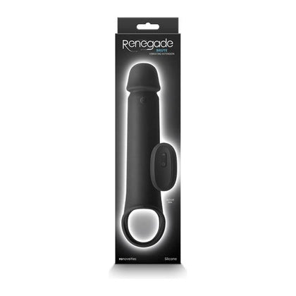 Renegade Brute Vibrating Penis Extension - Model RB-1001 - Male Pleasure - Black - Adult Naughty Store