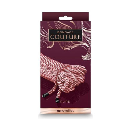 NS Novelties Bondage Couture Rope Rose Gold - Elegant Synthetic Rope for Sensual Pleasure