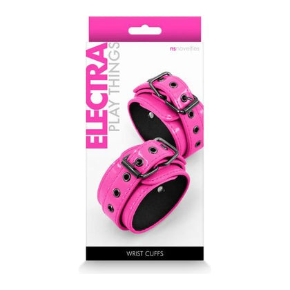 NS Novelties Electra Play Things Wrist Cuffs - Model EWP-001 - Unisex - Pleasure Enhancing Bondage Accessories - Pink