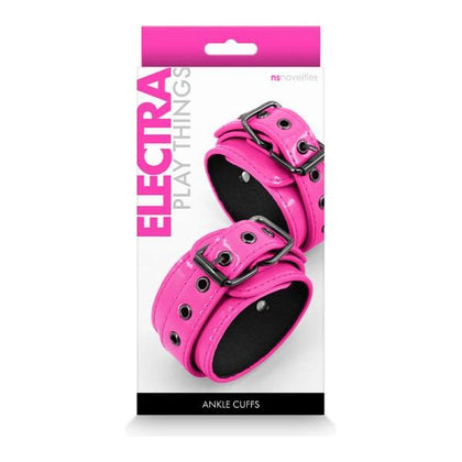 NS Novelties Electra Play Things Ankle Cuffs - Model EAC-PK1 - Unisex Bondage Restraints for Sensual Pleasure - Pink