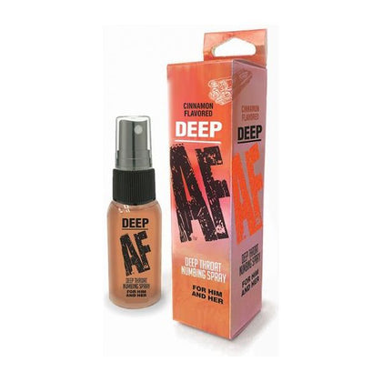 Deep AF Pleasure Plus Throat Numbing Spray - Intensify Oral Pleasure with Cinnamon Flavor