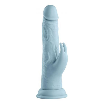 FemmeFunn Vortex Turbo Rabbit 2.0 Light Blue - Powerful Dual Action Silicone Vibrator for Women - Intense Pleasure for G-Spot and Clitoral Stimulation