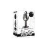 Evolved Black Gem Anal Plug Small - Sleek and Sensational Metal Pleasure for Intimate Backdoor Play - Adult Naughty Store