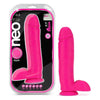Neo Elite 10-Inch Silicone Dual-Density Cock With Balls - Neon Pink: The Ultimate Pleasure Experience