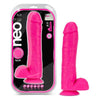 Neo Elite 11-inch Silicone Dual-density Cock With Balls - Neon Pink - Premium Sensation for Ultimate Pleasure