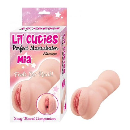 Lil' Cuties Perfect Masturbator Mia Light - Compact Male Pleasure Toy for Realistic Sensations, Model M-01, Male, Textured Suction Tunnel, Waterproof, Phthalate-Free, TPR Material, 4.5