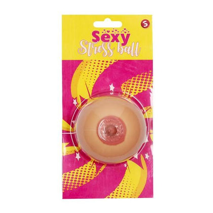 Introducing the Sensual Pleasure Titty Shape Stress Ball - Model X1, Female, Nipple Stimulation, Pink
