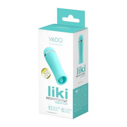 Introducing the Vedo LIKI Rechargeable Flicker Vibe Tease Me Turquoise - Powerful Clitoral Stimulation for Intense Pleasure