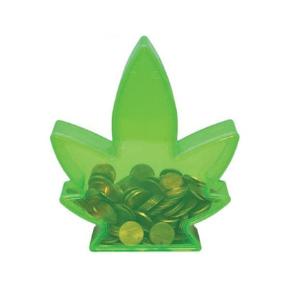 Potleaf Bank Green - The Ultimate Cannabis Coin Bank for Your Savings