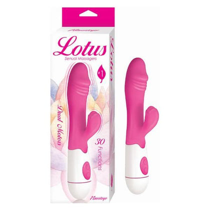 Lotus Sensual Massagers #1 Pink - 30 Function Dual Motor Phthalate-Free Silicone Vibrator for Women's Intimate Pleasure - Adult Naughty Store