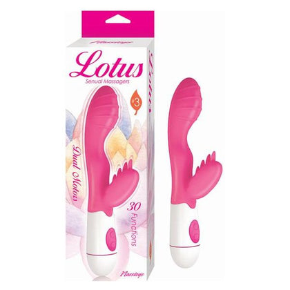 Lotus Sensual Massagers #3 Pink - Powerful Dual Motor Vibrating Silicone Pleasure Toy for Women - Adult Naughty Store