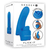 Introducing the Gender X Flick It Finger Vibrator Blue - The Ultimate Pleasure Companion - Adult Naughty Store